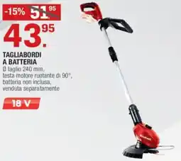 Brico OK Einhell tagliabordi a batteria 18 V offerta