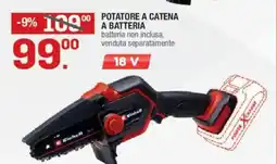 Brico OK Einhell potatore a catena a batteria 18 V offerta