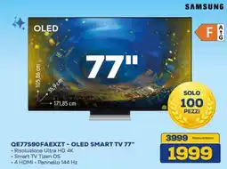 Euronics SAMSUNG Qe77590faexzt - oled smart tv 77" offerta