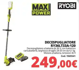 Brico Io RYOBI DECESPUGLIATORE RY36LT33A-120 offerta