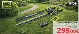 Brico Io Ryobi tagliasiepi a batteria offerta
