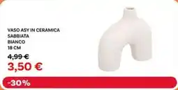 Max Factory Vaso asy in ceramica sabbiata bianco 18 cm offerta