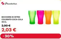 Max Factory Paşabahçe bicchiere in vetro colorato coca-cola offerta