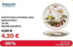 Max Factory Saturnia piatto pizza in porcellana made in italy 33 cm offerta