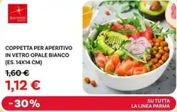 Max Factory Bormioli coppetta per aperitivo in vetro opale bianco offerta