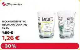 Max Factory Paşabahçe bicchiere in vetro decorato cocktail offerta