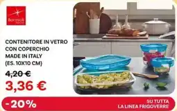 Max Factory Bormioli contenitore in vetro con coperchio made in italy (es. 10x10 cm) offerta