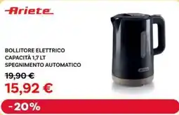 Max Factory Ariete bollitore elettrico spegnimento automatico offerta