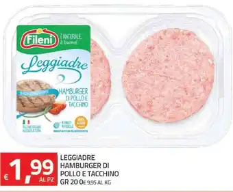 TuoDi Leggiadre Hamburger Di Pollo E Tacchino Gr 20 offerta
