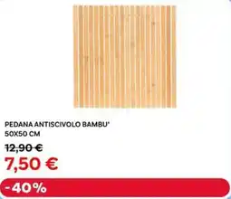 Max Factory Pedana antiscivolo bambu' 50x50 cm offerta