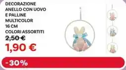 Max Factory Decorazione anello con uovo e palline multicolor 16 cm offerta