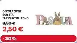 Max Factory Decorazione scritta "pasqua" in legno offerta