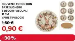 Max Factory Souvenir tondo con base sughero e decori pasquali 11 cm offerta