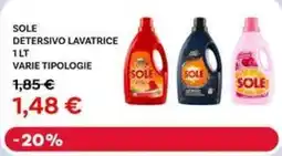 Max Factory Sole detersivo lavatrice offerta