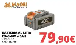 Brico Io MAORI Batteria al litio EB40 40V 4.0AH offerta