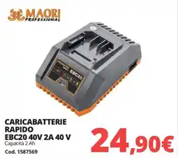 Brico Io MAORI Caricabatterie rapido EBC20 40V 2A 40 V offerta