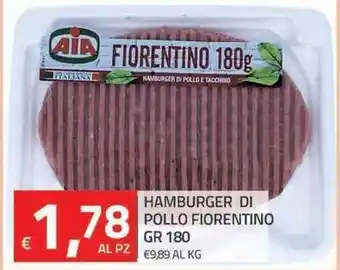 TuoDi Fiorentino Hamburger Di Pollo Gr 180 offerta