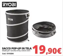 Brico Io RYOBI sacco pop-up in tela offerta