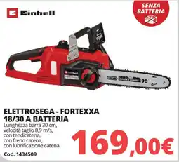 Brico Io Einhell elettrosega - fortexxa 18/30 A batteria offerta