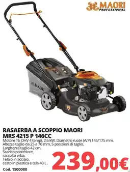 Brico Io Rasaerba a scoppio MAORI MRS 4215 P 146CC offerta