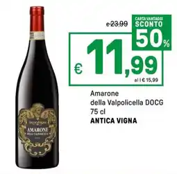 Iper La Grande Amarone della Valpolicella DOCG ANTICA VIGNA offerta