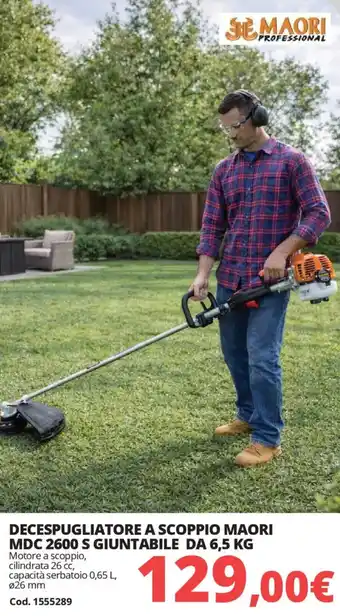 MAORI DECESPUGLIATORE A SCOPPIO MAORI MDC 2600 S GIUNTABILE