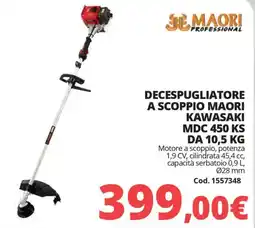Brico Io DECESPUGLIATORE A SCOPPIO MAORI KAWASAKI MDC 450 KS offerta