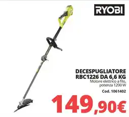 Brico Io RYOBI DECESPUGLIATORE RBC1226 offerta