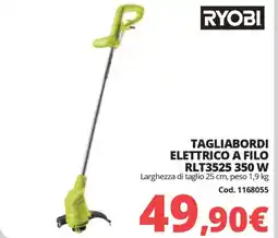 Brico Io RYOBI TAGLIABORDI ELETTRICO A FILO RLT3525 350 W offerta