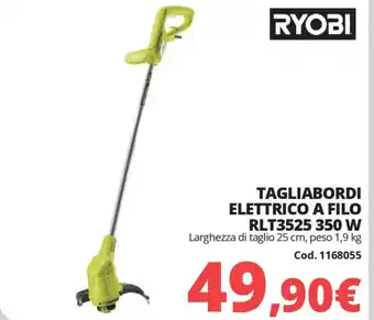 Brico Io RYOBI TAGLIABORDI ELETTRICO A FILO RLT3525 350 W offerta