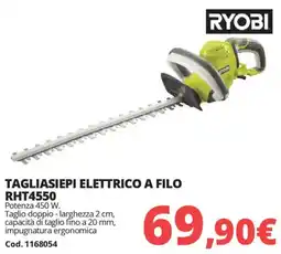 Brico Io RYOBI TAGLIASIEPI ELETTRICO A FILO RHT4550 offerta