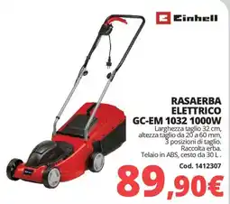 Brico Io Einhell RASAERBA ELETTRICO GC-EM 1032 1000W offerta