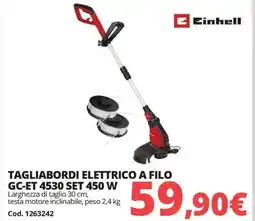 Brico Io Einhell TAGLIABORDI ELETTRICO A FILO GC-ET 4530 SET 450 W offerta