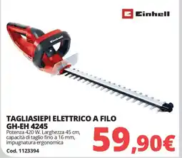 Brico Io Einhell TAGLIASIEPI ELETTRICO A FILO GH-EH 4245 offerta