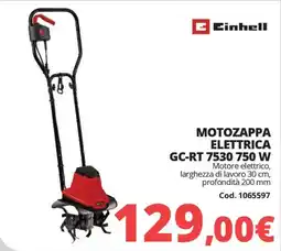 Brico Io Einhell MOTOZAPPA ELETTRICA GC-RT 7530 750 W offerta