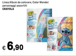 Iper La Grande Linea Album da colorare, Color Wonder CRAYOLA offerta