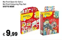 Iper La Grande My First Open Air Set o My First Colouring Play Set GIOTTO BEBÈ offerta