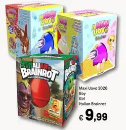 Iper La Grande Maxi Uovo 2026 Boy Girl Italian Brainrot offerta