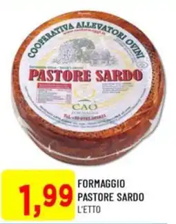 DPiù Formaggio pastore sardo offerta
