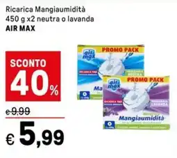 Iper La Grande Ricarica Mangiaumidità neutra o lavanda AIR MAX offerta