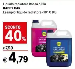 Iper La Grande Liquido radiatore Rosso o Blu HAPPY CAR offerta