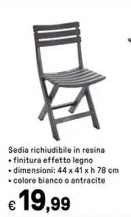 Iper La Grande Sedia richiudibile in resina offerta