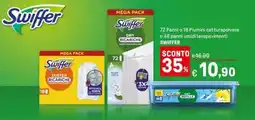 Iper La Grande 72 Panni o 18 Piumini catturapolvere o 48 panni umidi lavapavimenti SWIFFER offerta