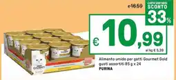 Iper La Grande Alimento umido per gatti Gourmet Gold PURINA offerta