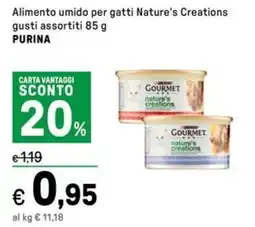 Iper La Grande Alimento umido per gatti Nature's Creations PURINA offerta