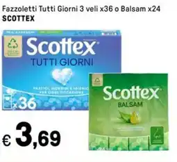 Iper La Grande Fazzoletti Tutti Giorni 3 veli x36 o Balsam x24 SCOTTEX offerta