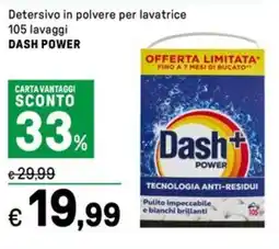 Iper La Grande Detersivo in polvere per lavatrice DASH POWER offerta
