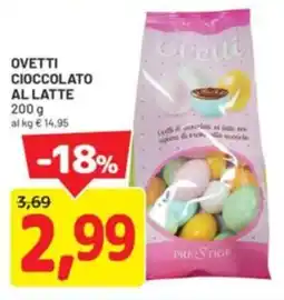 DPiù Ovetti cioccolato al latte offerta