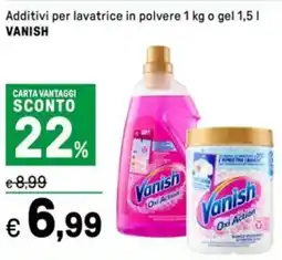 Iper La Grande Additivi per lavatrice in polvere o gel VANISH offerta