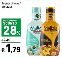Iper La Grande Bagnoschiuma MALIZIA offerta